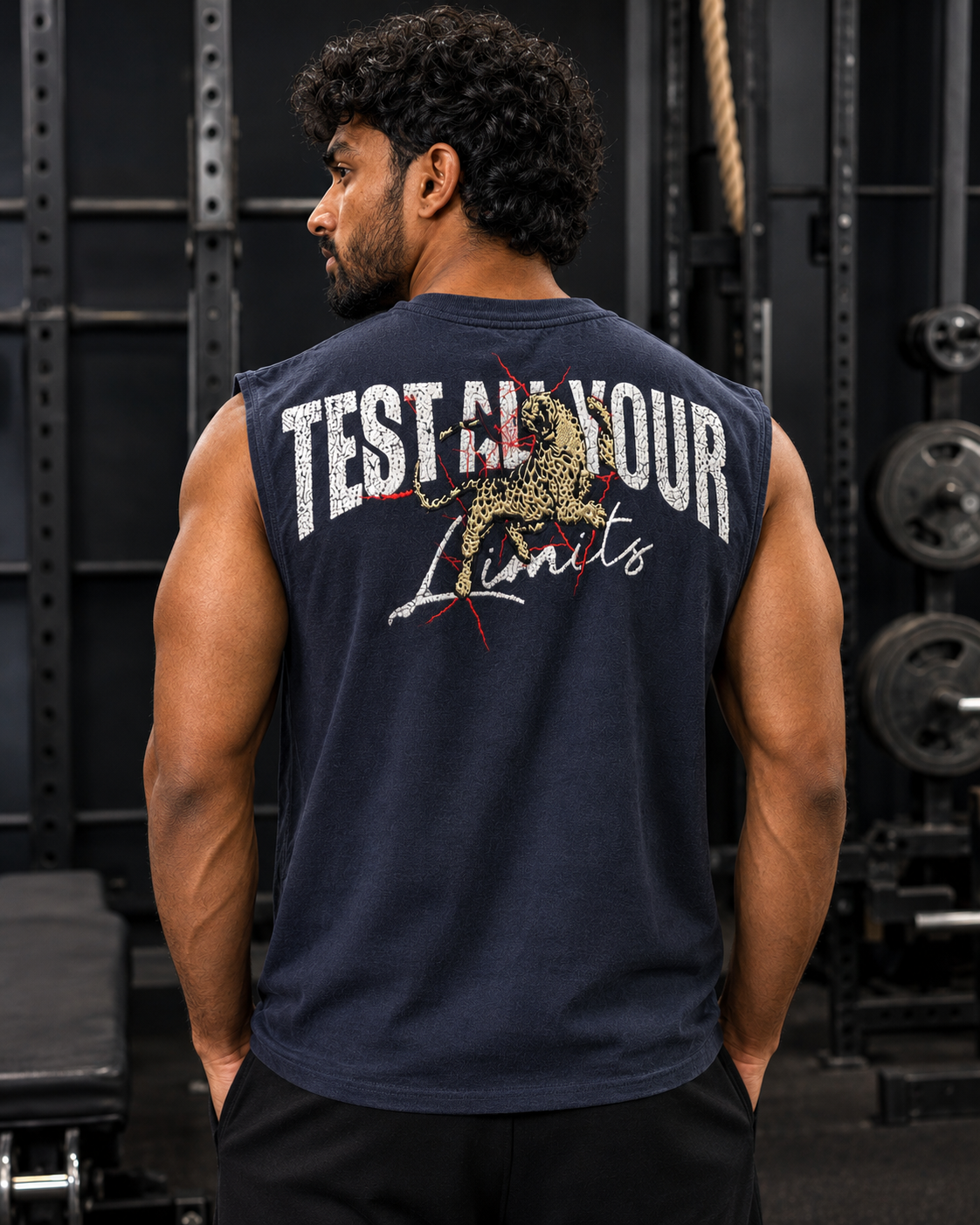 Forge Test Your Limits Embroidered Tank – Oversized Gym Sleeveless Tee