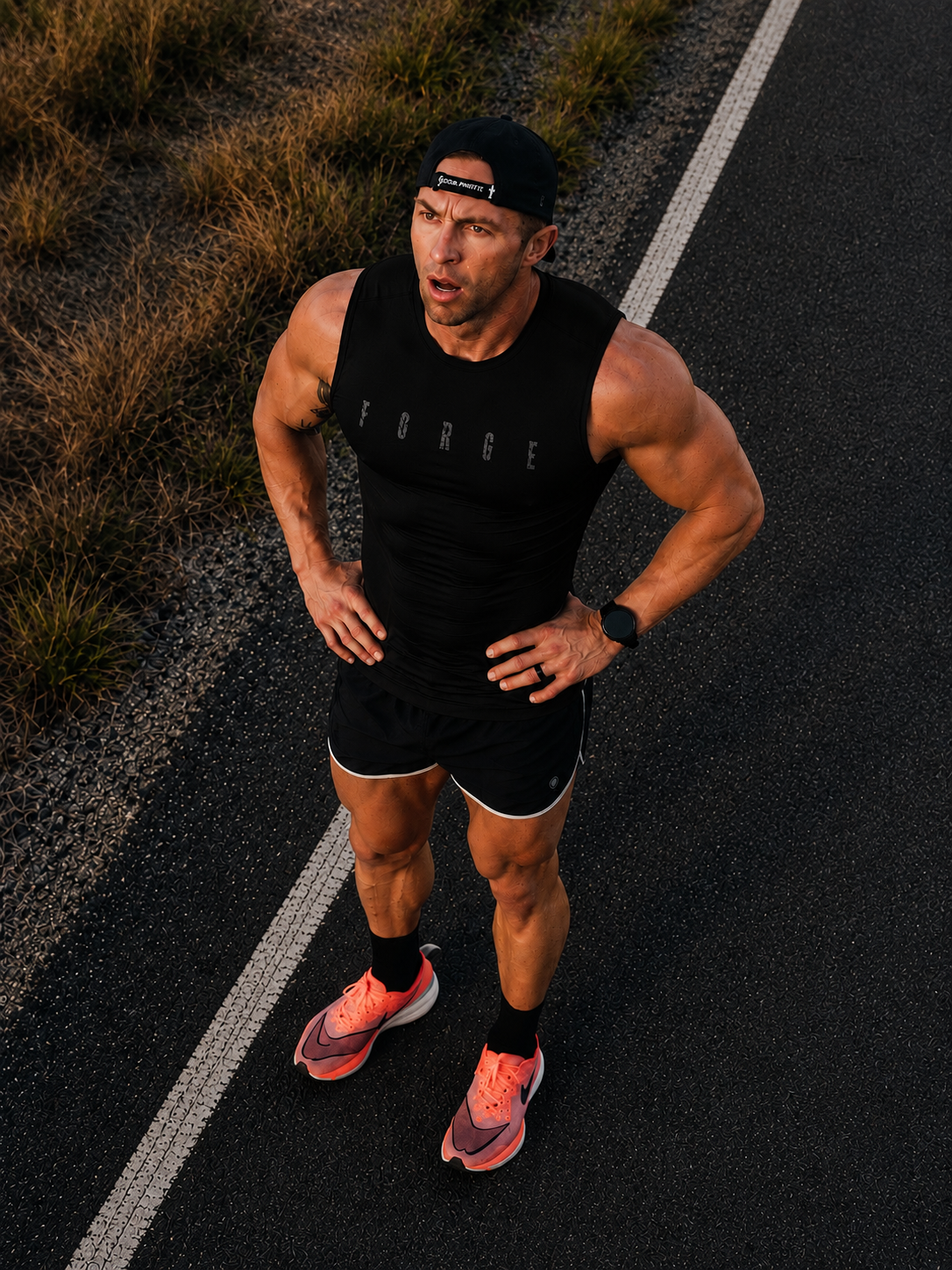 Compression Tank-Top (Black)