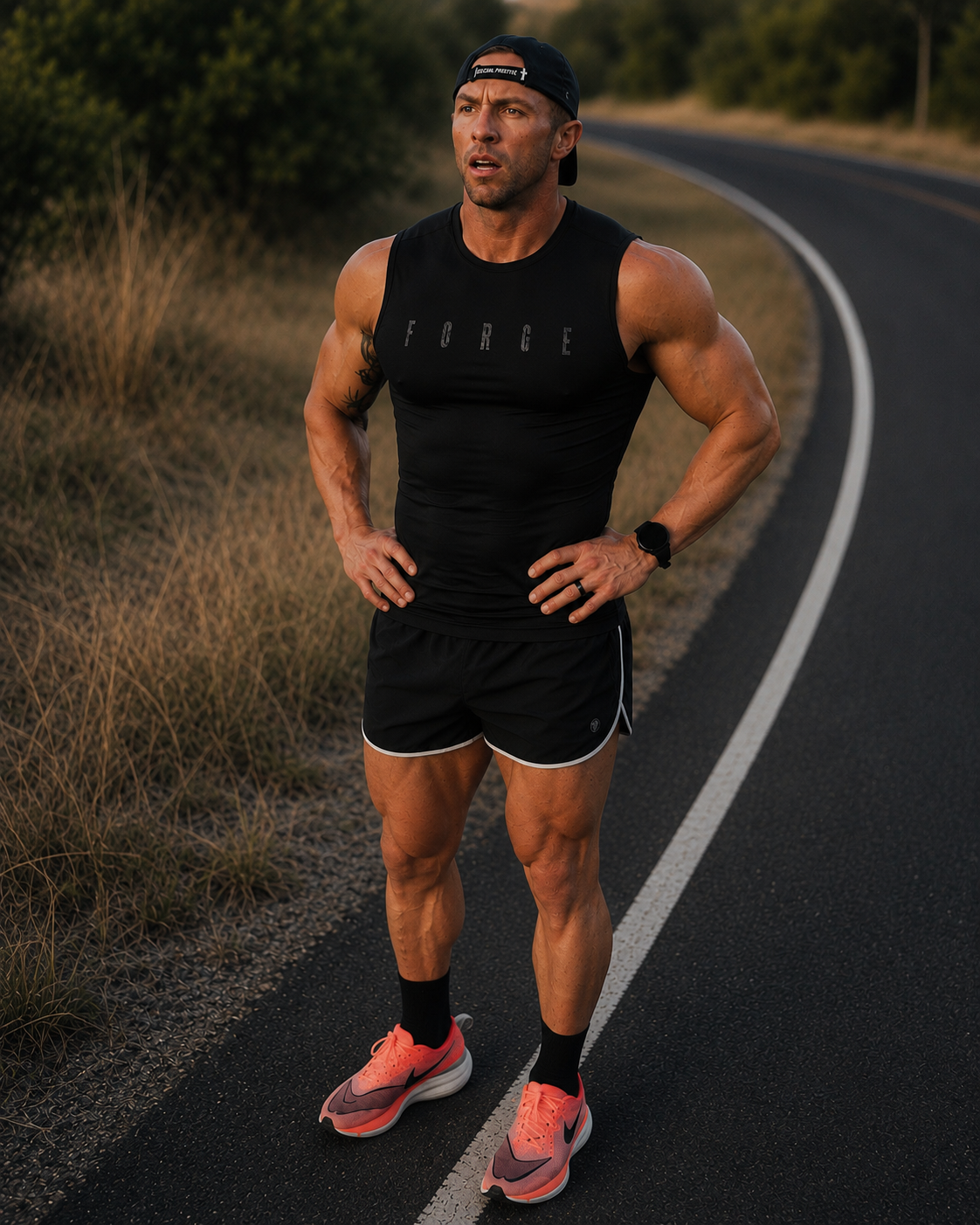 Compression Tank-Top (Black)