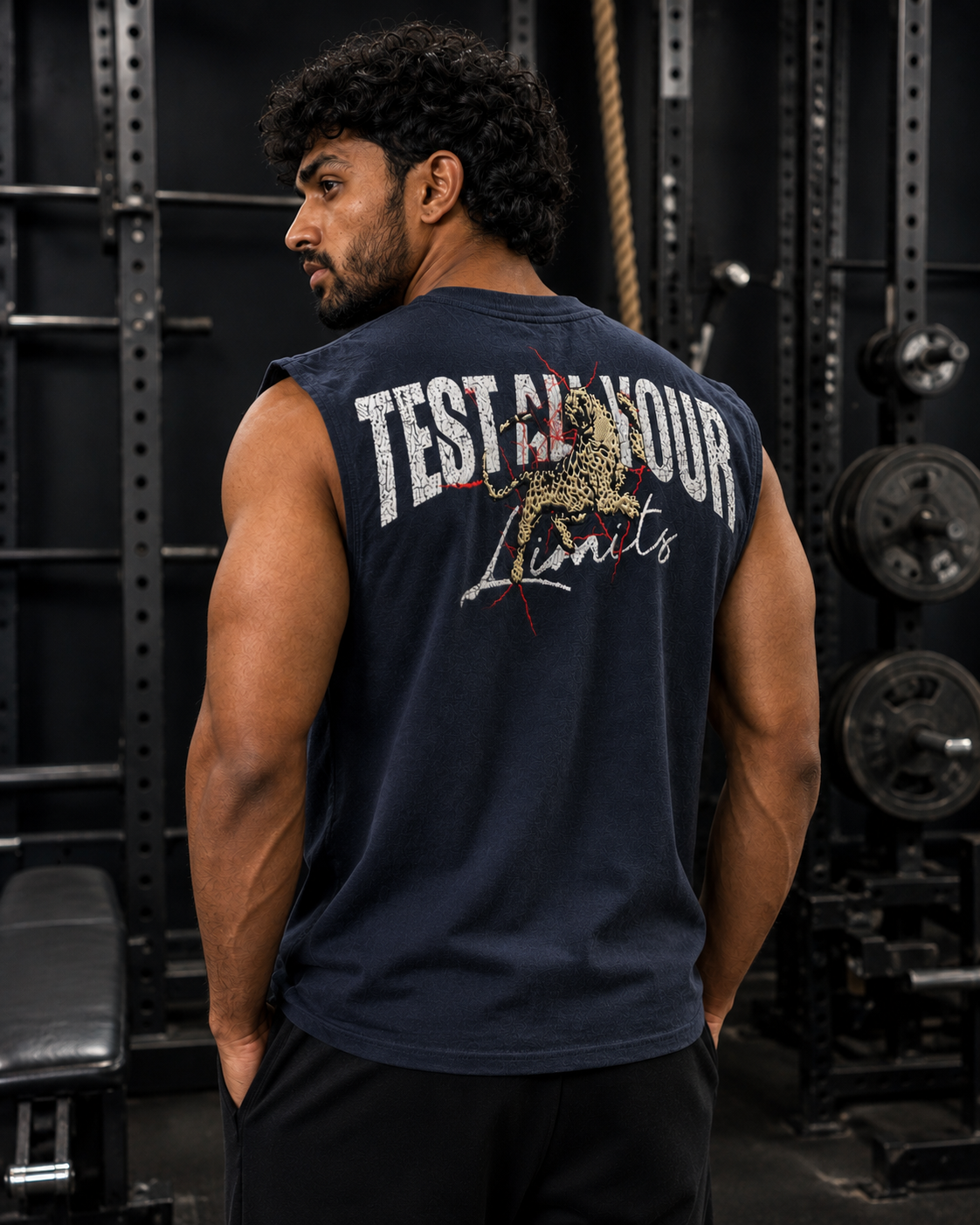 Forge Test Your Limits Embroidered Tank – Oversized Gym Sleeveless Tee