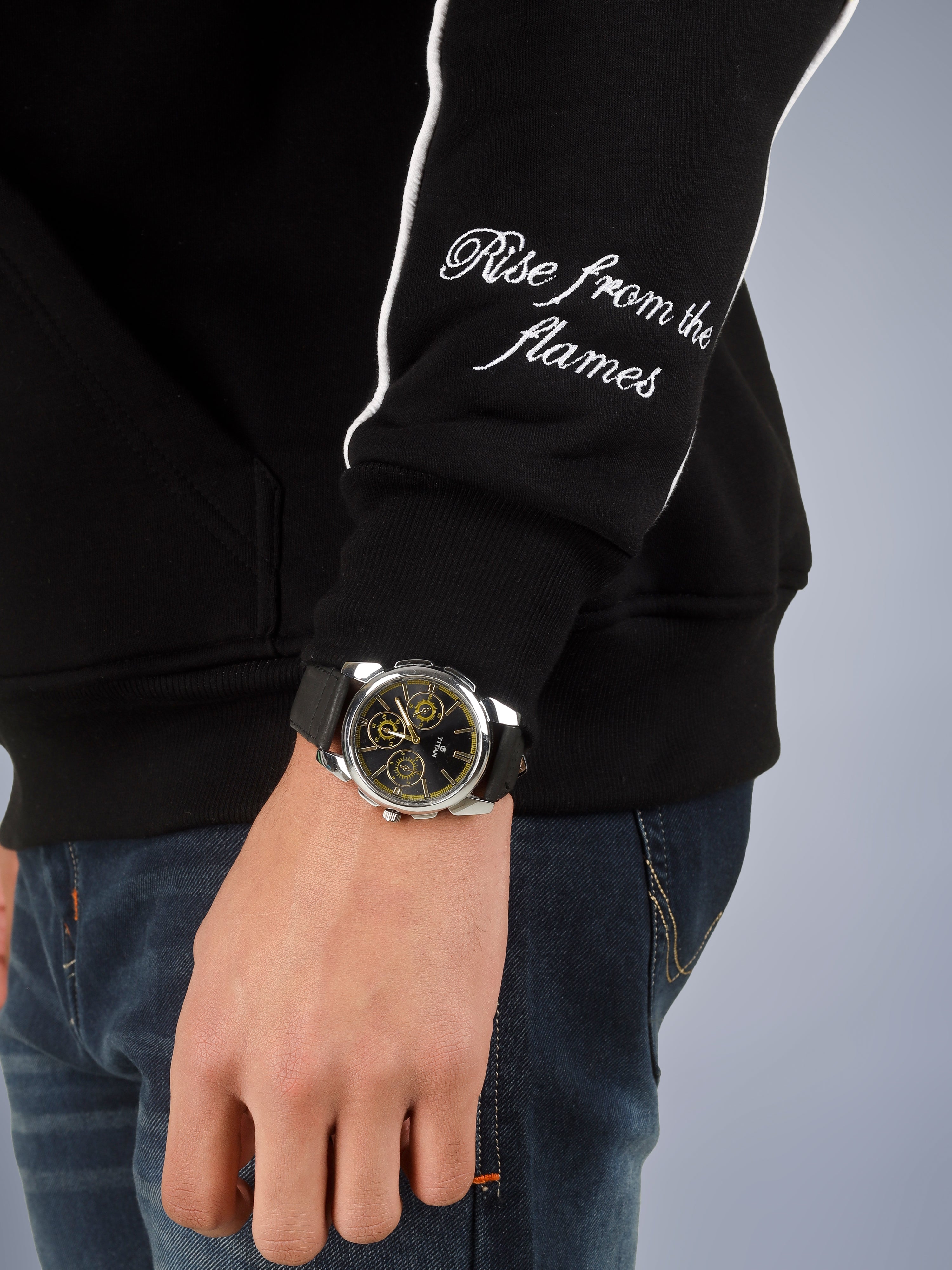 Forge Core Hoodie lifestyle shot street and gym wear India
