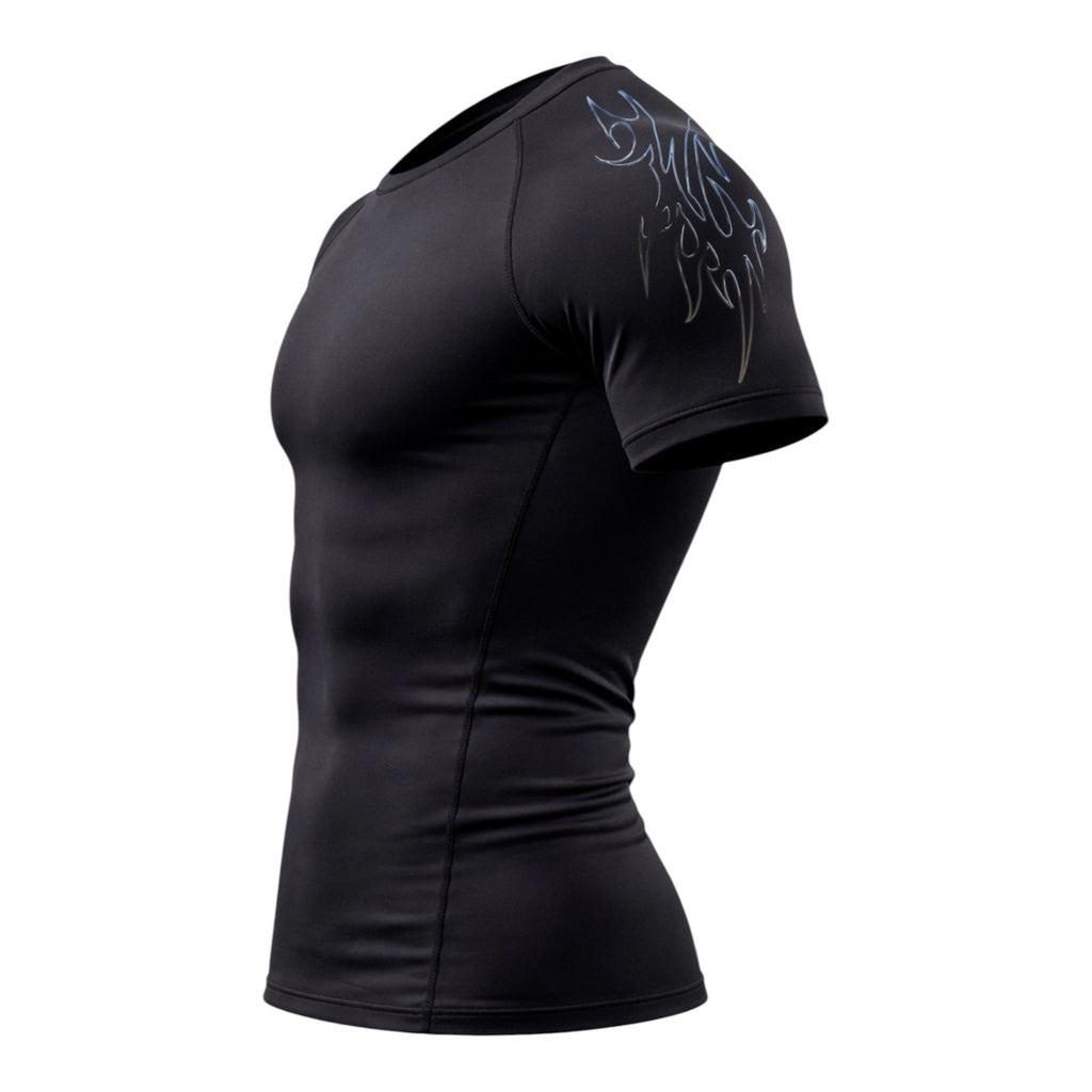 Forge ApexSkin tee side profile showing body-hugging compression fit