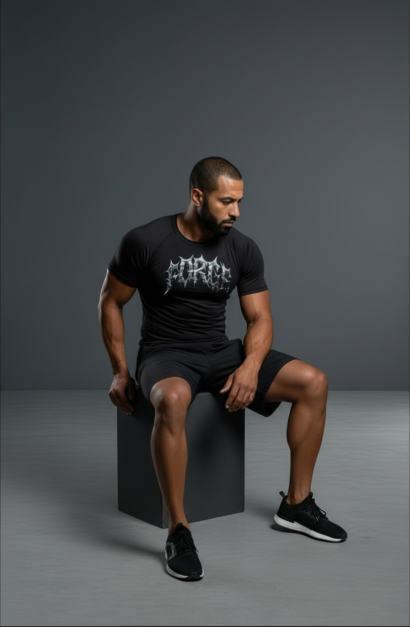 Forge gym tee worn casually, athleisure street style India