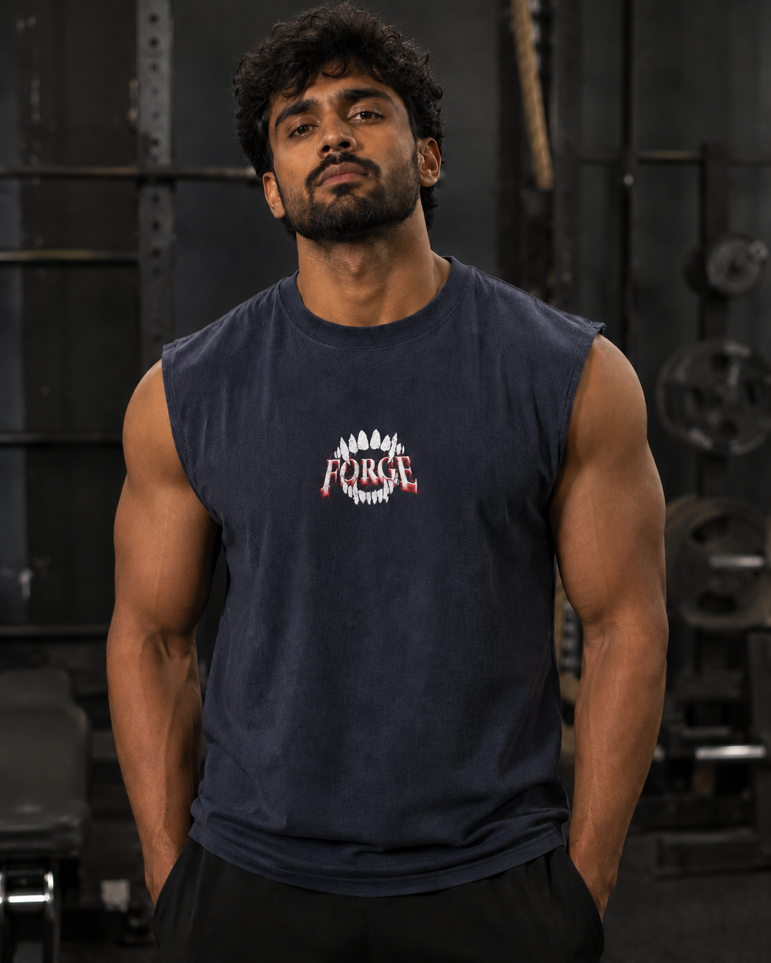 Forge Test Your Limits Embroidered Tank – Oversized Gym Sleeveless Tee