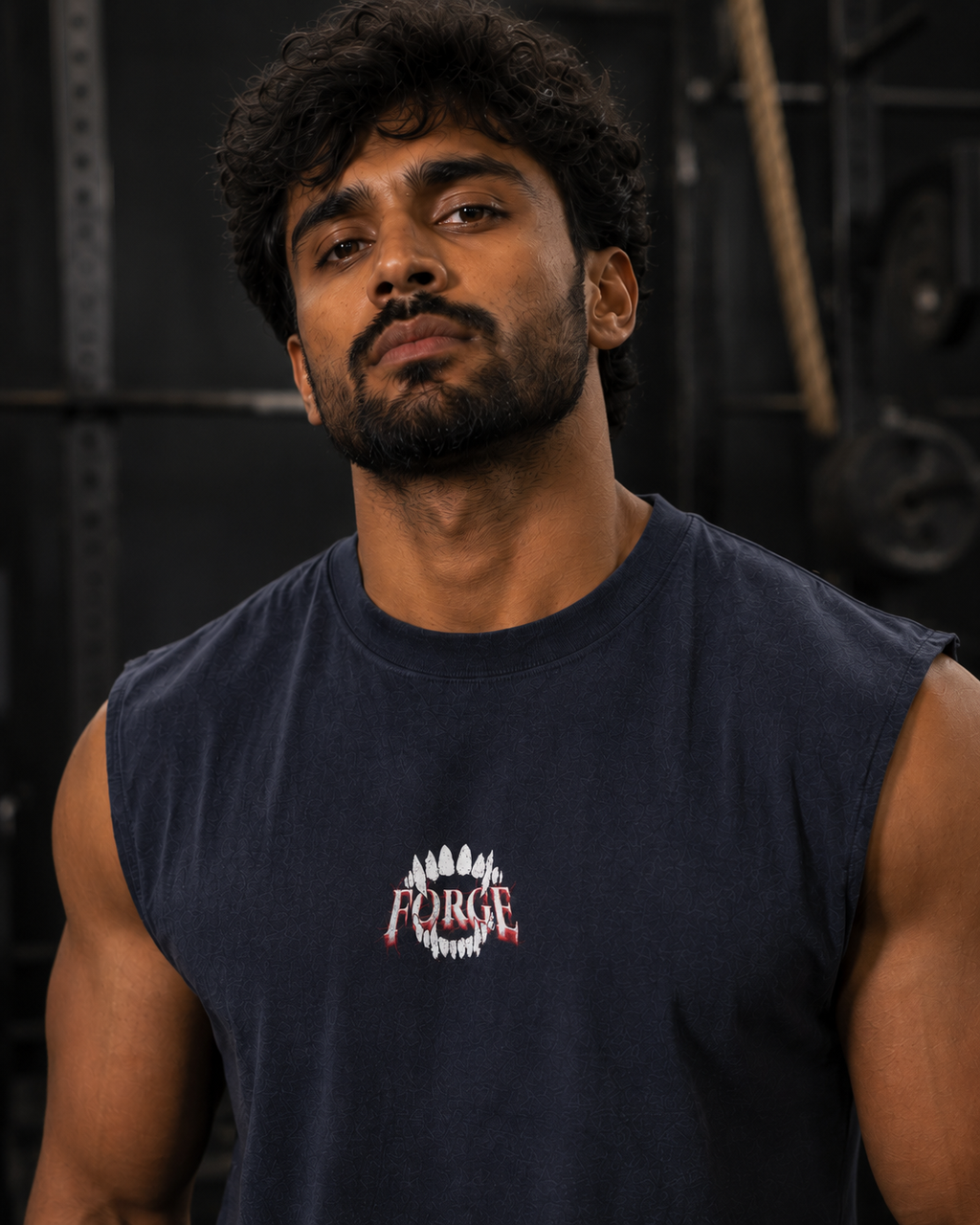 Forge Test Your Limits Embroidered Tank – Oversized Gym Sleeveless Tee